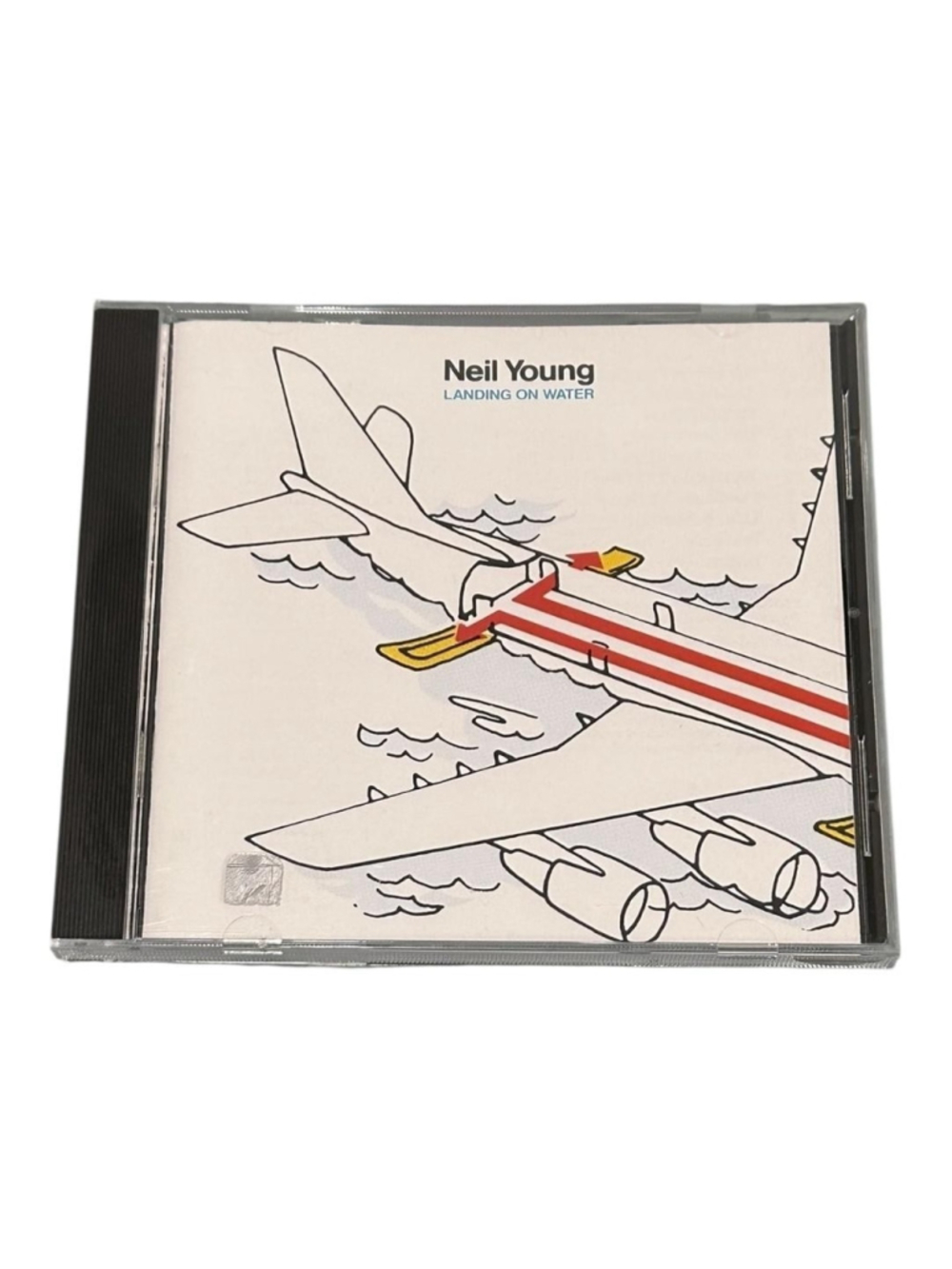 Neil Young CD Landing On Water 1986 Album Rock Classic Rock Geffen Silver USA